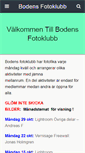 Mobile Screenshot of bodensfotoklubb.se